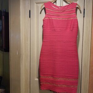 Size small Tadashi Shoji Sheath/Bodycon dress  beautiful candy apple/jelly red